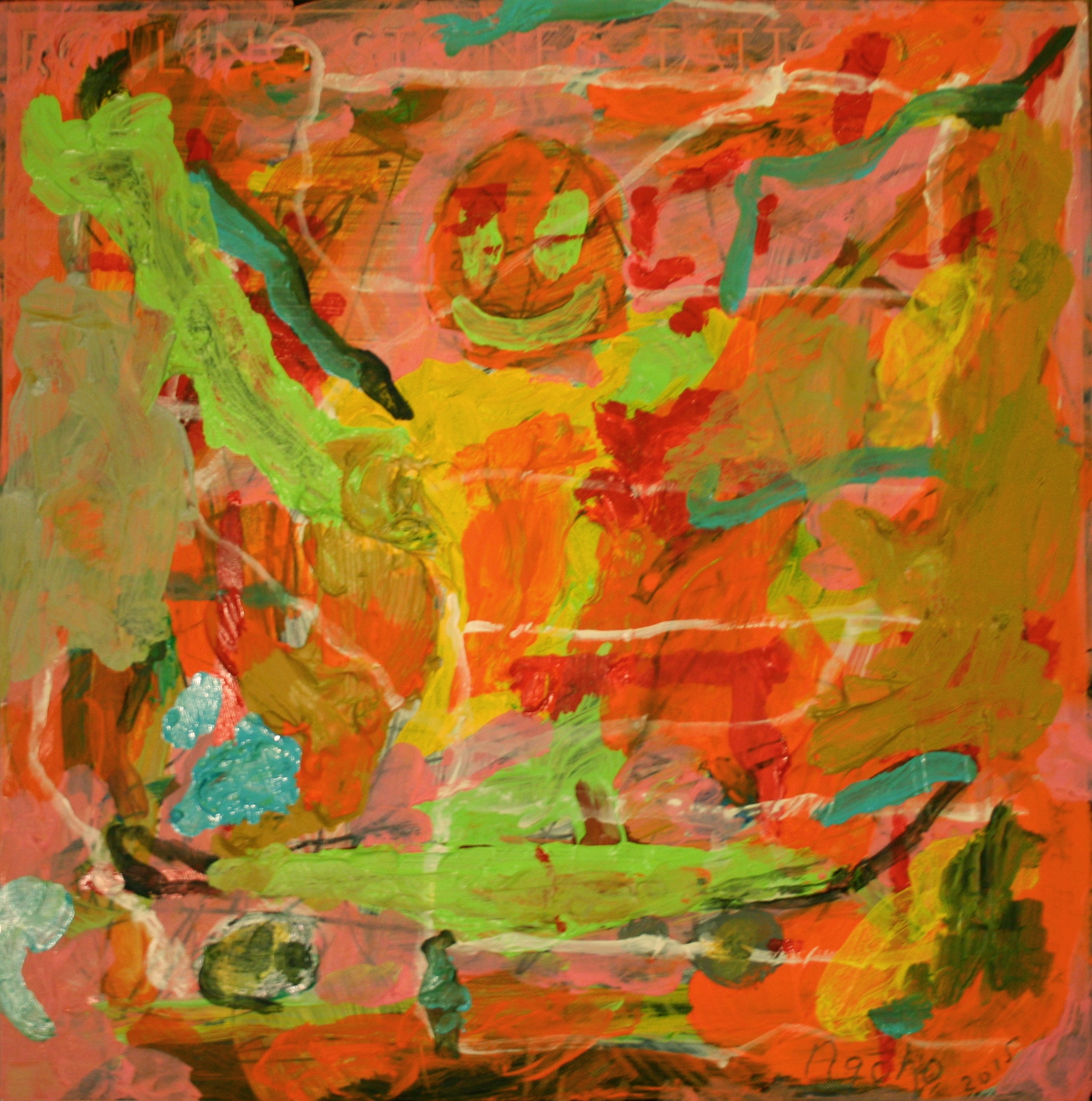 Painting by Pat Ngoho, The Way Through