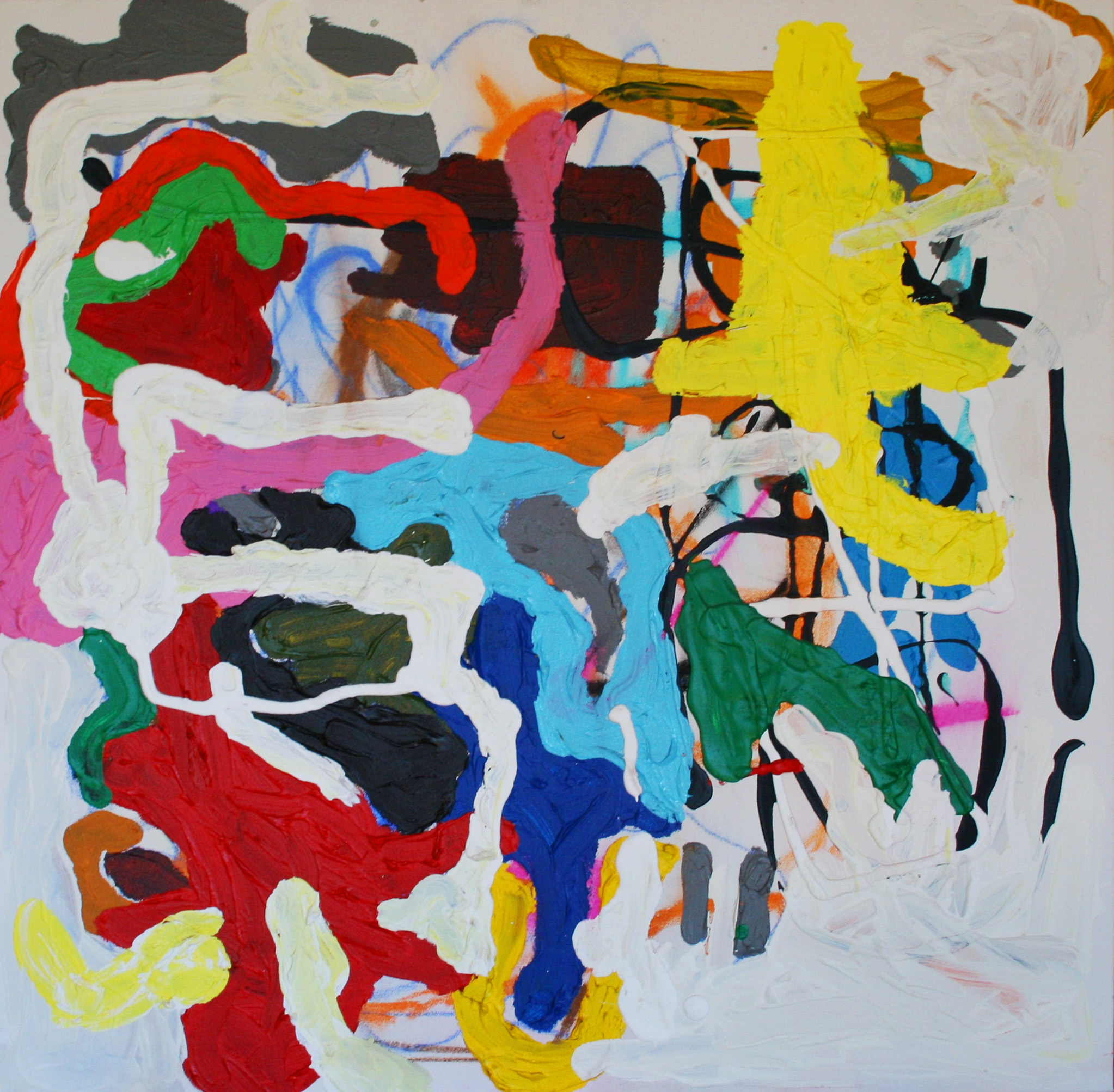 Painting by Pat Ngoho, Crossing