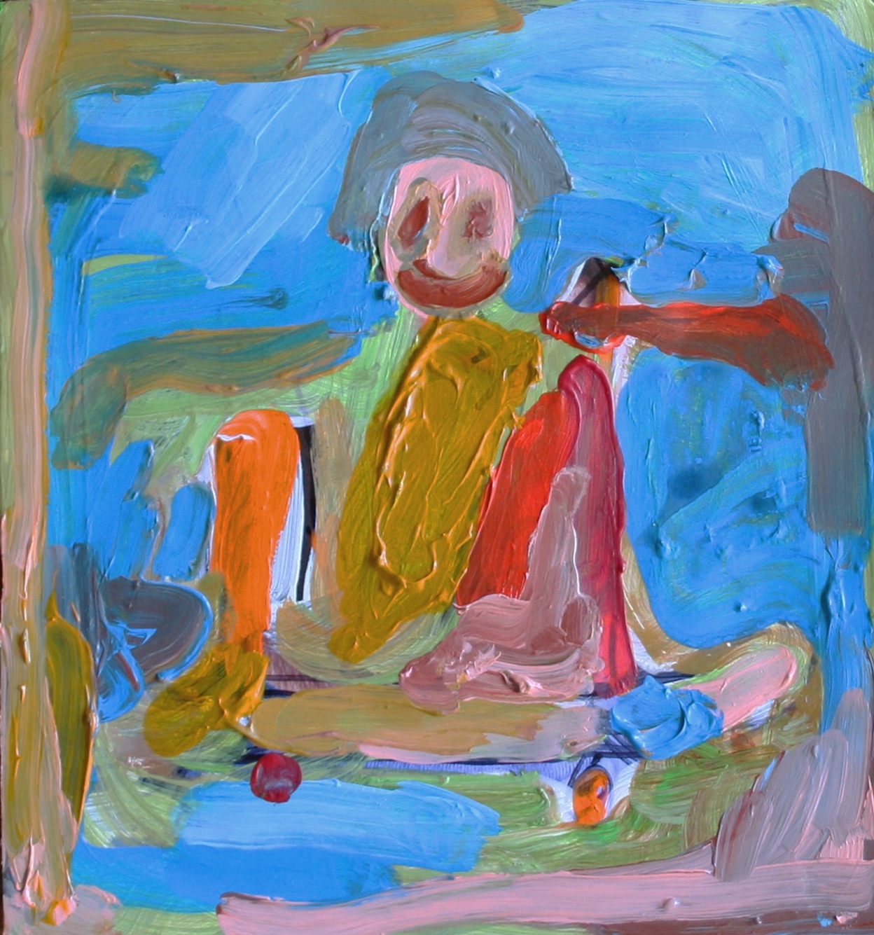 Painting by Pat Ngoho, On the Way