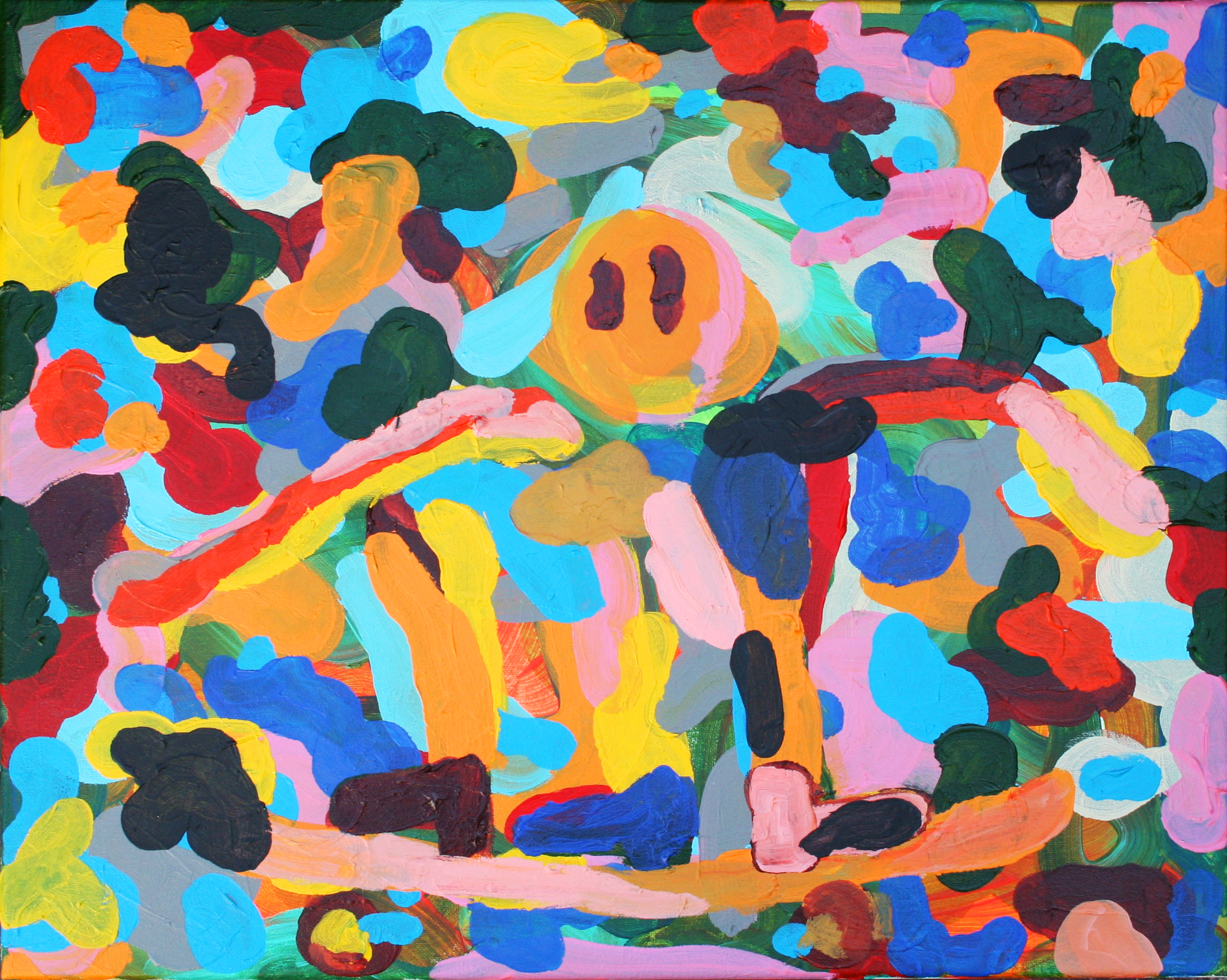Painting by Pat Ngoho, Wide Open