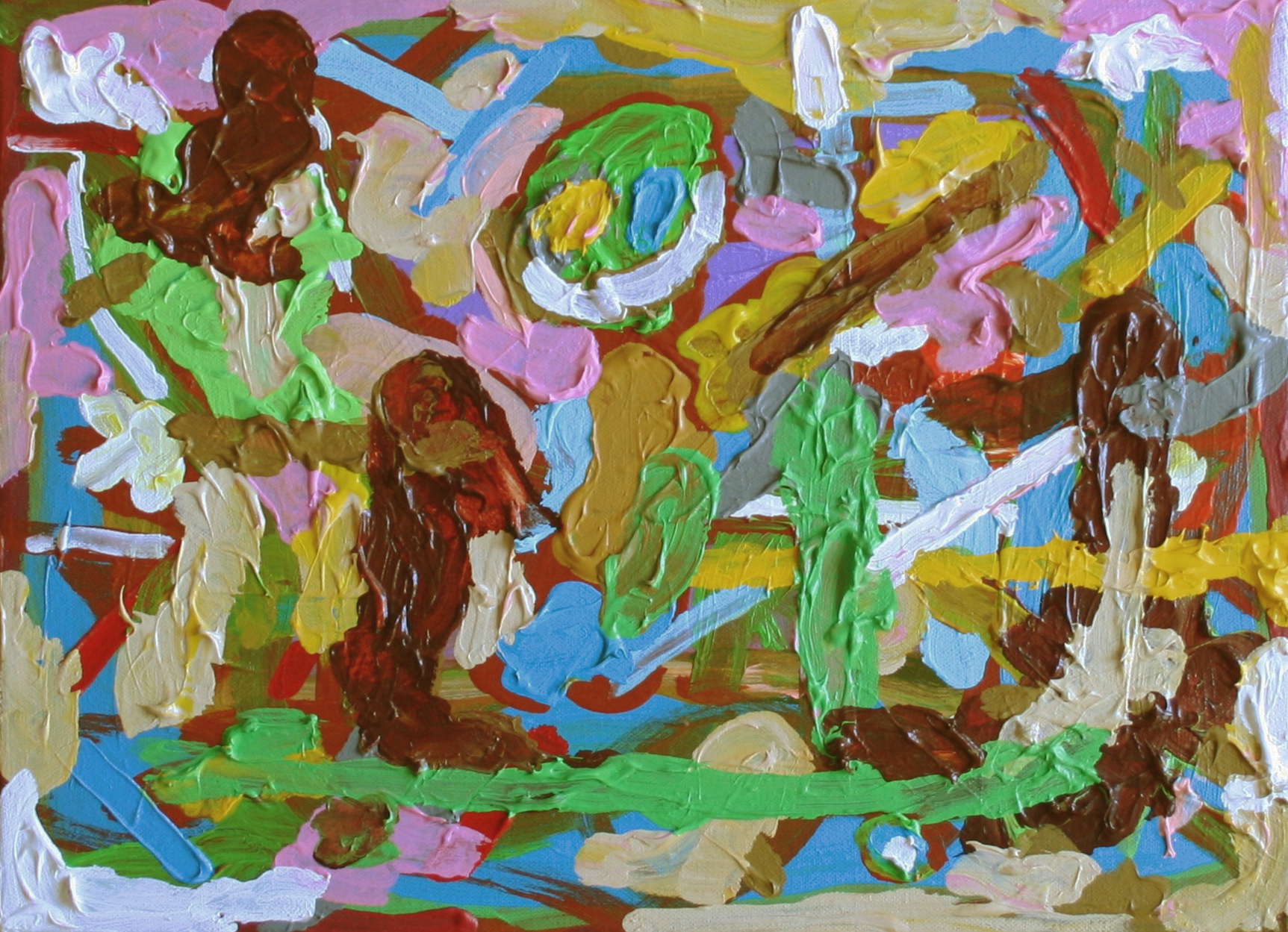 Painting by Pat Ngoho, Passing Through