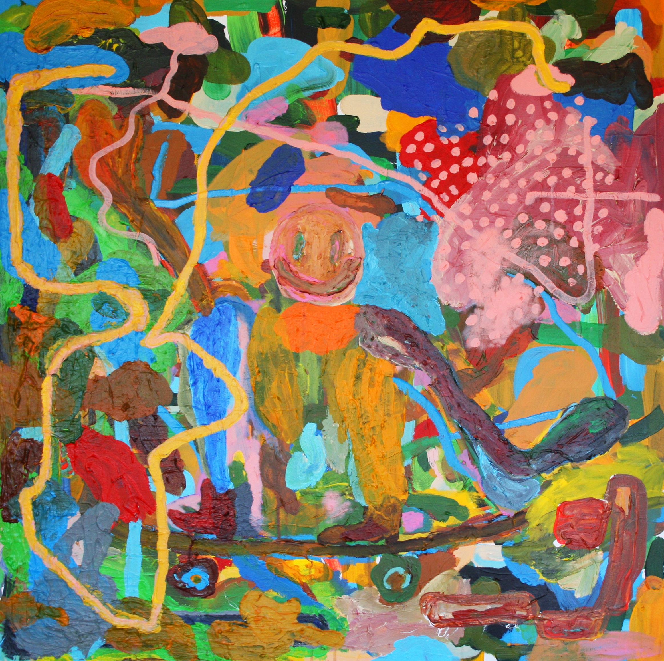 Painting by Pat Ngoho, The Long Way Around