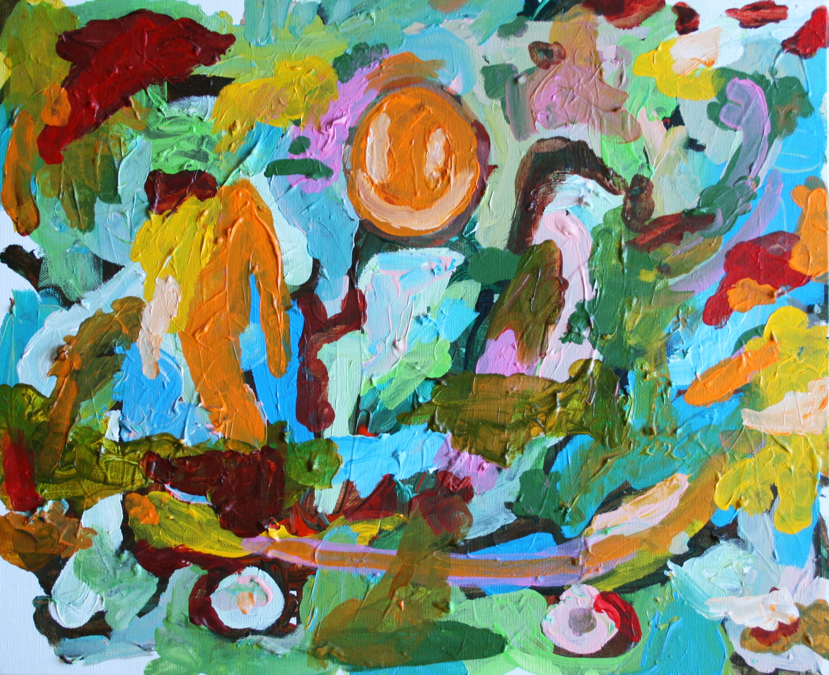 Painting by Pat Ngoho, Going Somewhere